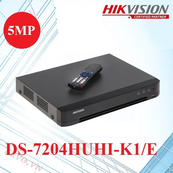 Đầu ghi hình HIKVISION DS-7204HUHI-K1/E 4 kênh HD 5MP - Hàng chính hãng