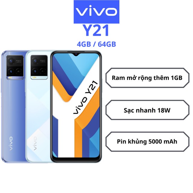 Điện thoại Vivo Y21  - Hàng chính hãng - Bảo hành 12 tháng