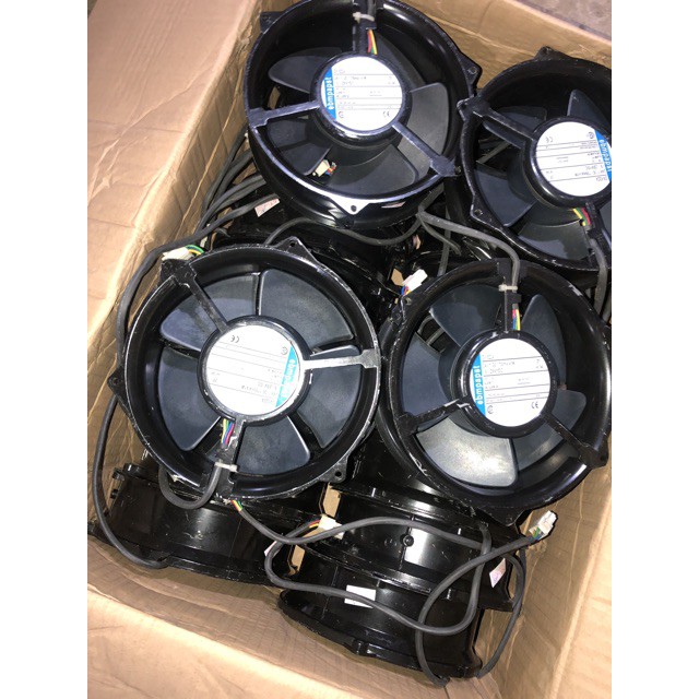 Quạt bãi ô tô nhật 12v 24v 17cm quạt điện ô tô