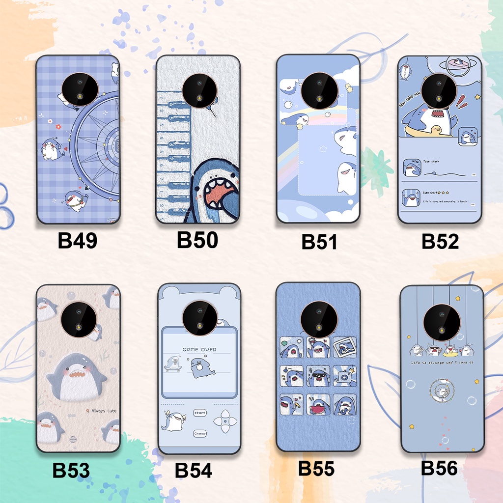 Ốp Nokia c20 in hình họa tiết cá mập shark siêu cute dễ thương đẹp