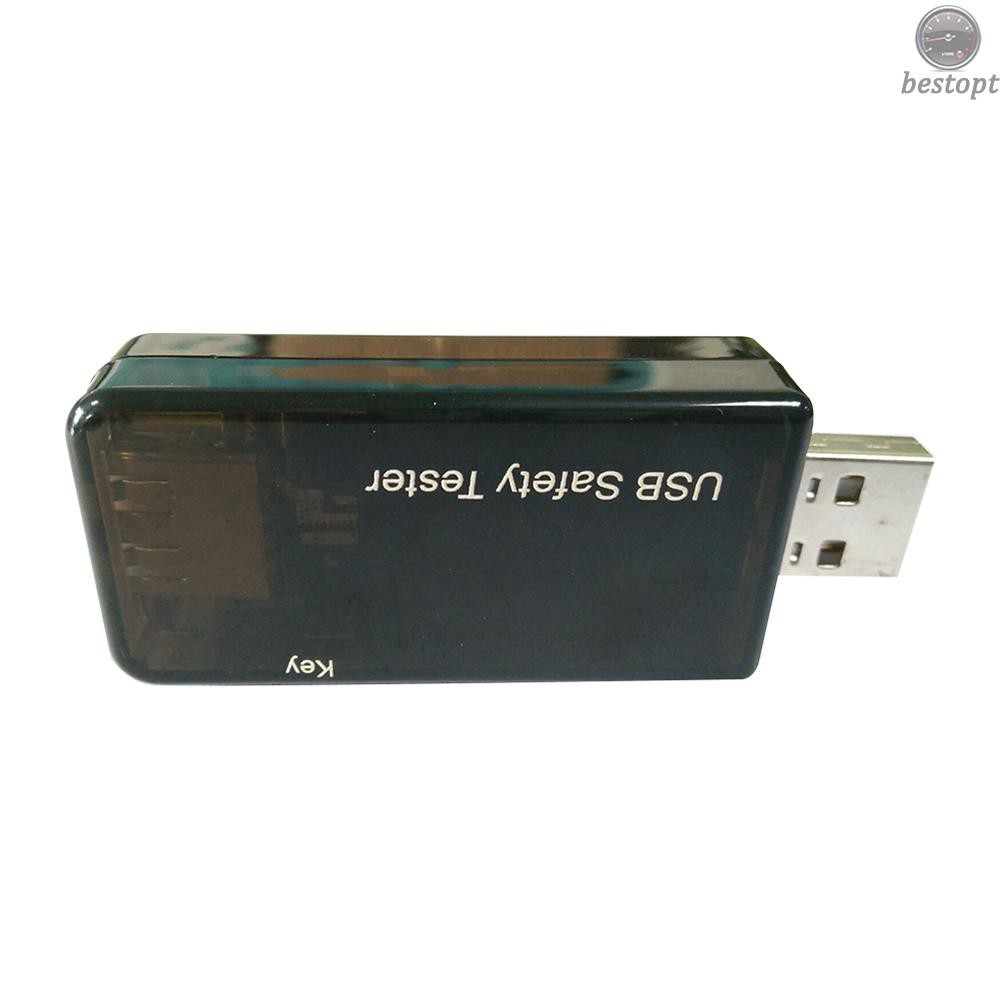 B&O USB Digital Tester Current Voltage Monitor DC 5.1A 30V Amp Voltage Meter Test Speed of Chargers Cables Capacity of Power Banks Black