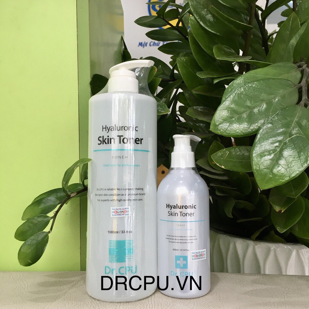 Nước hoa hồng căng bóng hyaluronic skin toner Dr CPU