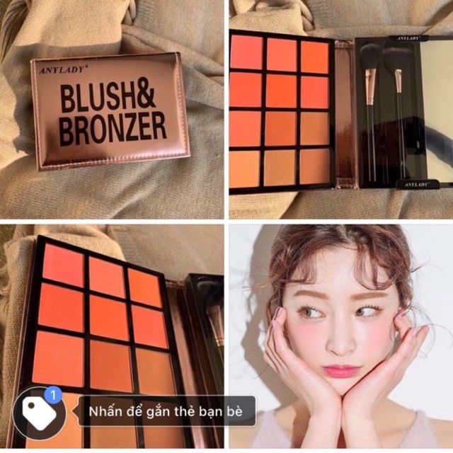 Bảng má hồng ANYLADY BLUSH BRONZER