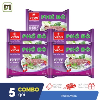 Combo 5 gói phở bò Vifon