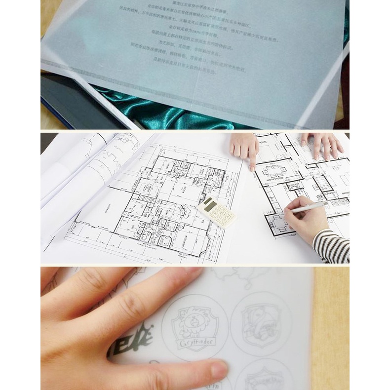 Giấy Can Trong - Set 10 Tờ A4 , A3 - Tracing Paper