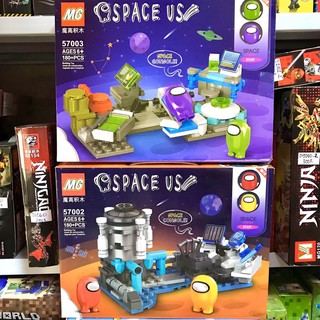 [FREESHIP50] NON LEGO HỘP TO AMONG US 180+ MIẾNG XẾP HÌNH AMONG US