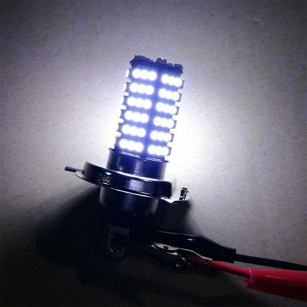 2 đèn LED H4 120 bóng SMD 3528 DC 12V siêu sáng dành cho đèn xe oto