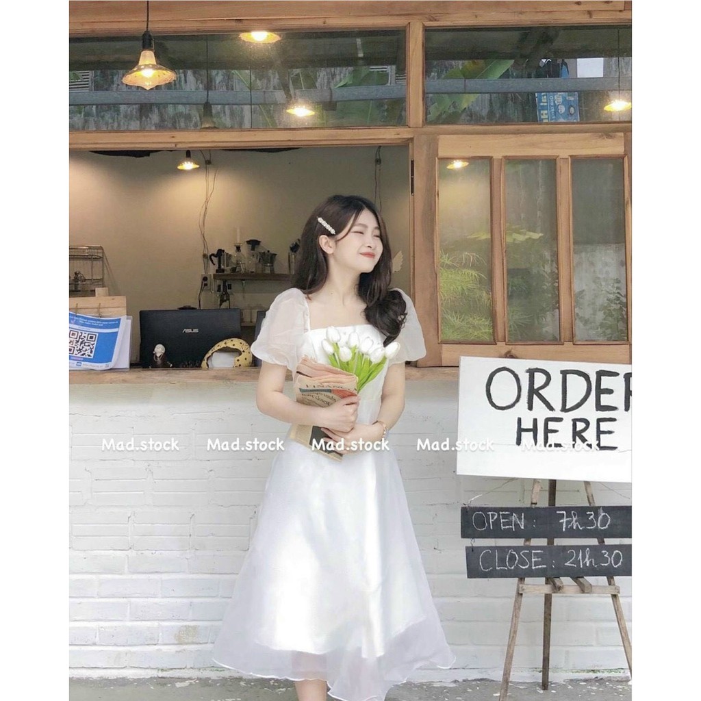 rẻ nhất shopee- Đầm trắng dự tiệc siêu xinh-váy nữ chụp hình kỷ yếu đẹp,đi đám cưới sang trọng dễ thương min.house86 | BigBuy360 - bigbuy360.vn