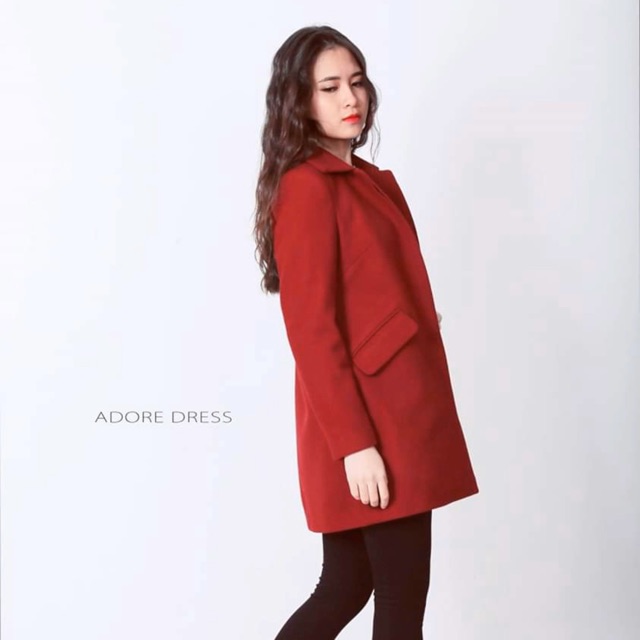 Áo khoác dạ ép size S hãng Adore Dress mua mới 950K pass 170k ( từ 45kg trở xuống mặc vừa)
