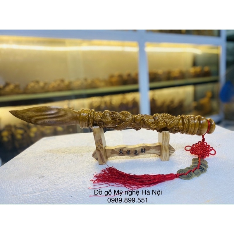 bút gỗ văn xương gỗ bách 40cm