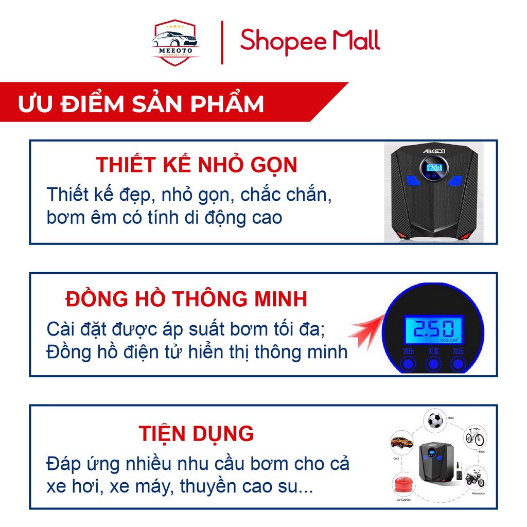 Bơm Lốp Ô Tô Điện Tử Tự Ngắt MEEOTO Aikesi