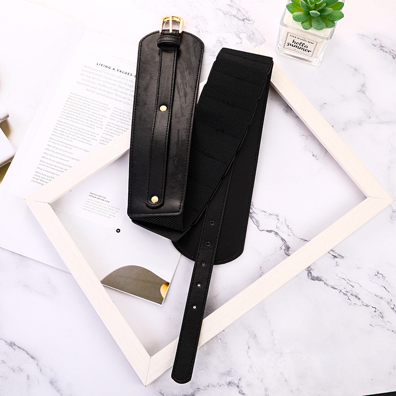 Thắt Lưng Da PU Bản To Phong Cách Sang Trọng Thời Trang Cho Nữ