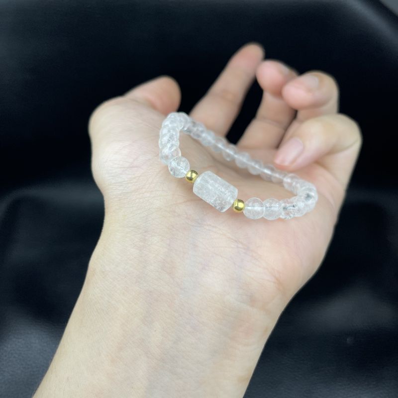 Vòng Tay Lu Thống Đá TA Trắng ☯ Vòng Tay May Mắn ☯ Tài Lộc May Mắn Hộ Thân Bình An