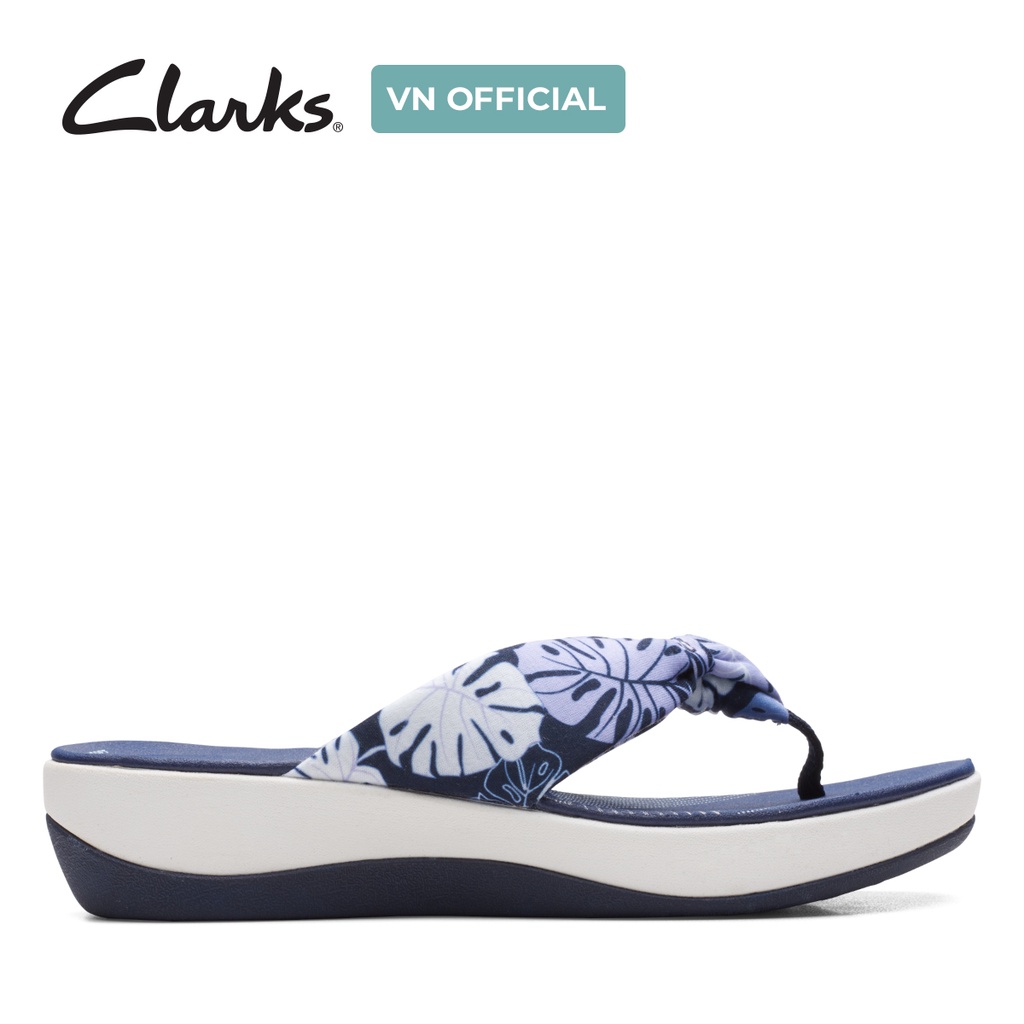 Dép Nữ Clarks Arla Glison màu Blue Floral Syn