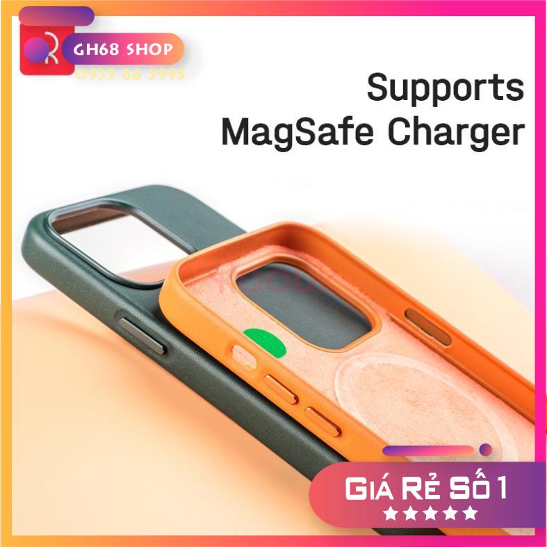 Bao Da Điện Thoại Từ Tính Cho iPhone 13 Pro Max / 13 Pro /13 / 12 Pro Max / 12 Pro - MagSafe