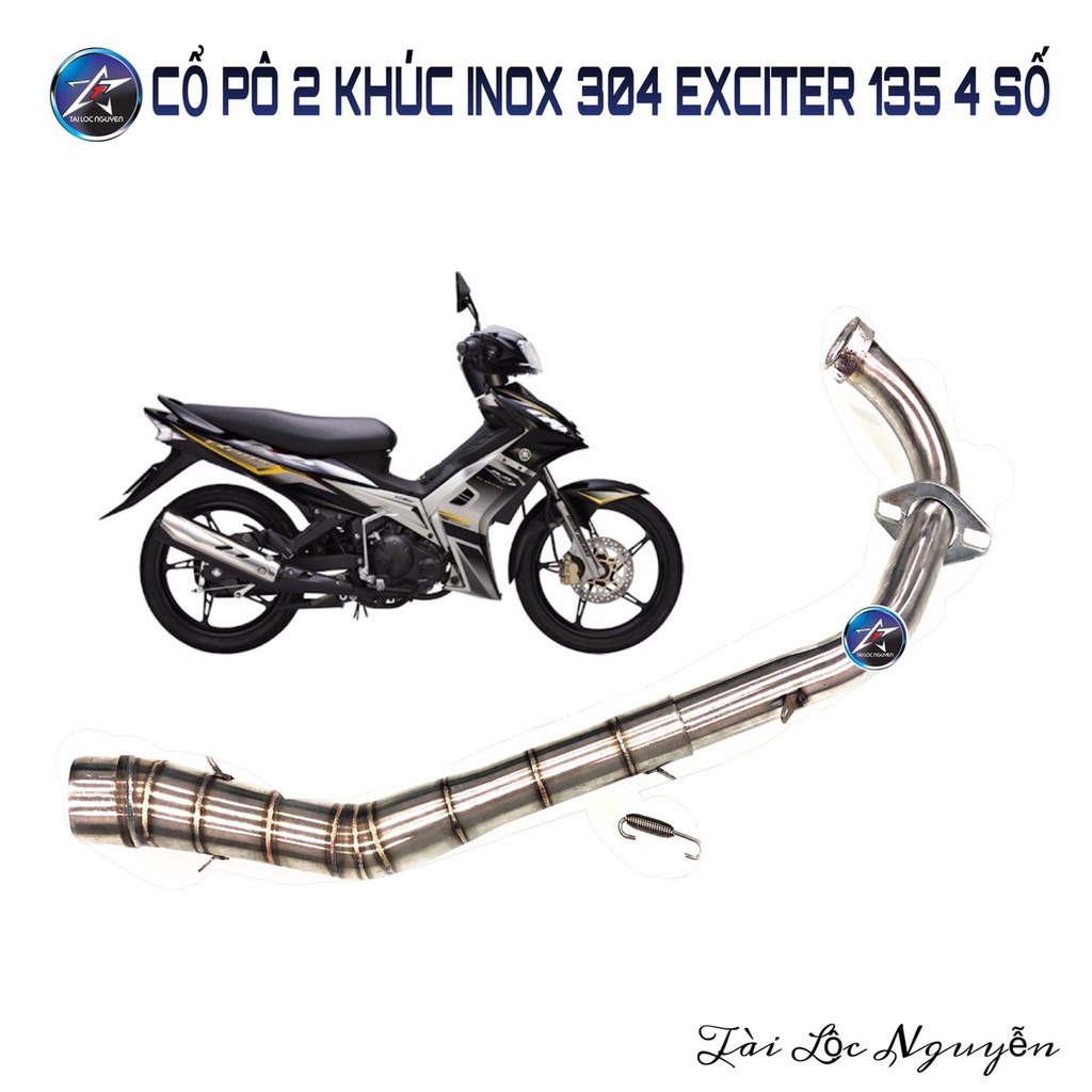 CỔ PÔ 2 KHÚC CHO EX 2010 - WINNER -  RAIDER FI - SATRIA FI INOX 304