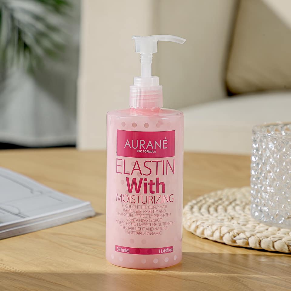 Gel Tạo Kiểu Tóc Xoăn Dưỡng Ẩm Hư Tổn Do Uốn Aurane Elastin With Moisturizing 325ml