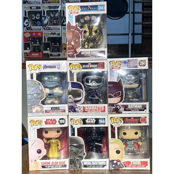 mô hình funko pop star war, batman, avenger, aquaman. mô hình nhân vật funko pop