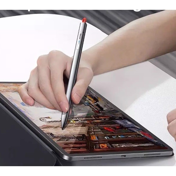 Bút cảm ứng Stylus dành cho iPad Baseus Square Line Capacitive, Hỗ trợ iPad Pro 11/12.9inch, mini 5th,  Air 3, 2018/2020