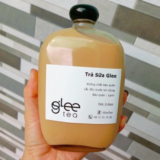 Chai thuỷ tinh dẹt 100ml, 250ml 350ml đựng cafe, sữa, nước ép siêu kute