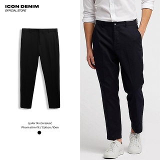 Quần Tây Nam Dài ICON DENIM Dáng Slim-fit Basic QT021013