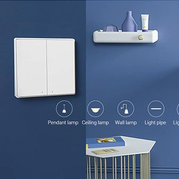 [Bản Quốc Tế] Công tắc thông minh Aqara D1 - có dây âm tường, bản 1,2,3 nút nhấn 86x86 - BH 1 Năm