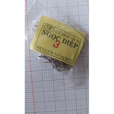 LƯỠI CÂU TÔM THỦ CÔNG 1 GÓI INOX