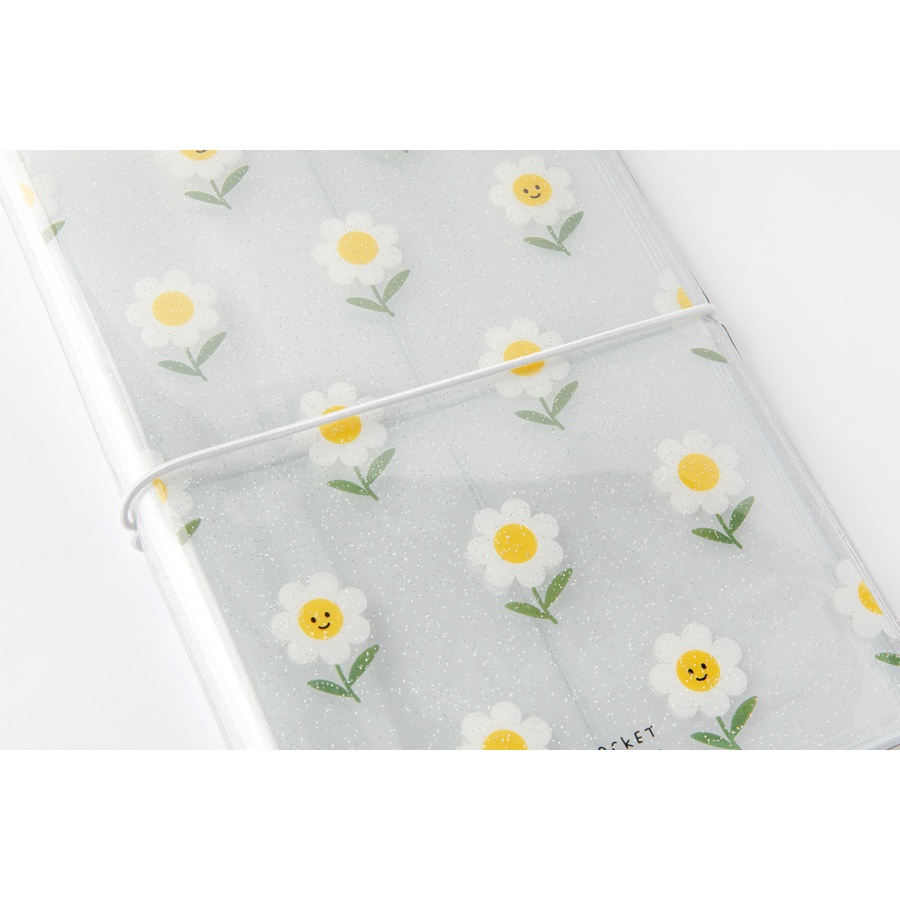 Binder Collect Book ARTBOX Hàn Quốc Đựng Ảnh Polaroid Photocard Nhãn Dán Họa Tiết Hoa Cúc 10 Sleeves