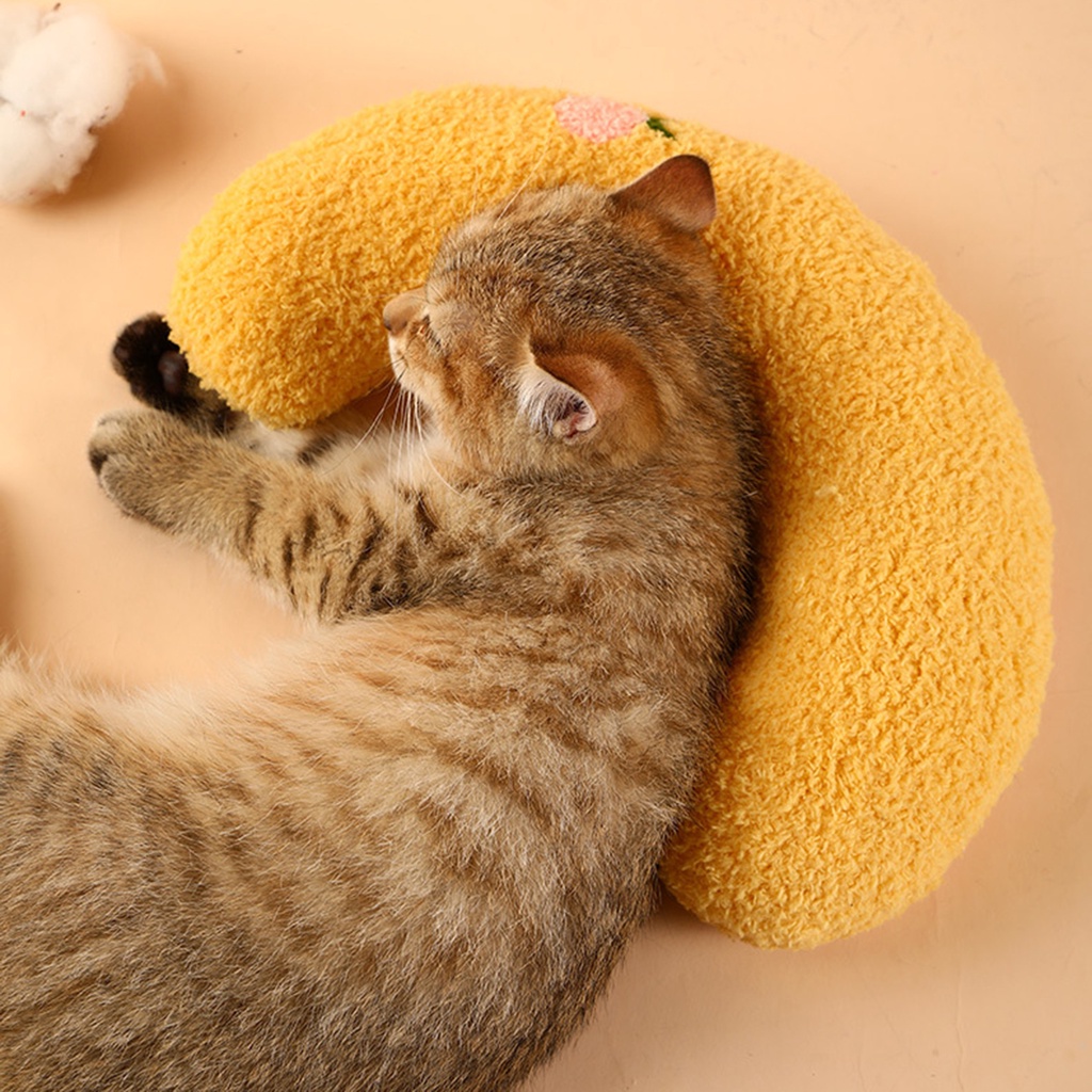Gối Ngủ Mềm Mại Hình Chữ U Cho Thú Cưng