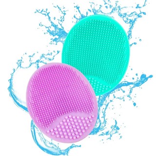 Miếng pad rửa mặt silicon Cỏ cây hoa lá