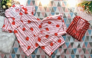 [BIGSIZE 58-72Kg]Bộ Pijama Kate Bigsize Ngắn