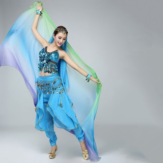 Khăn choàng múa bụng màu gradient
