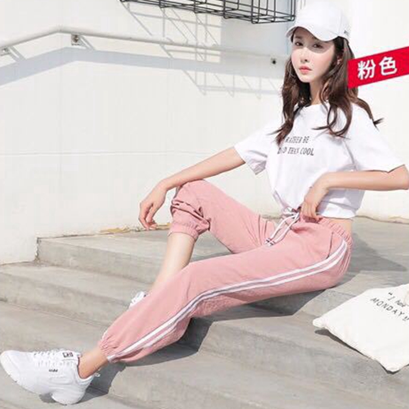 Ged♥[Fashion]Summer Black Lloose Korean Version Of The Wild Nine Pants | BigBuy360 - bigbuy360.vn
