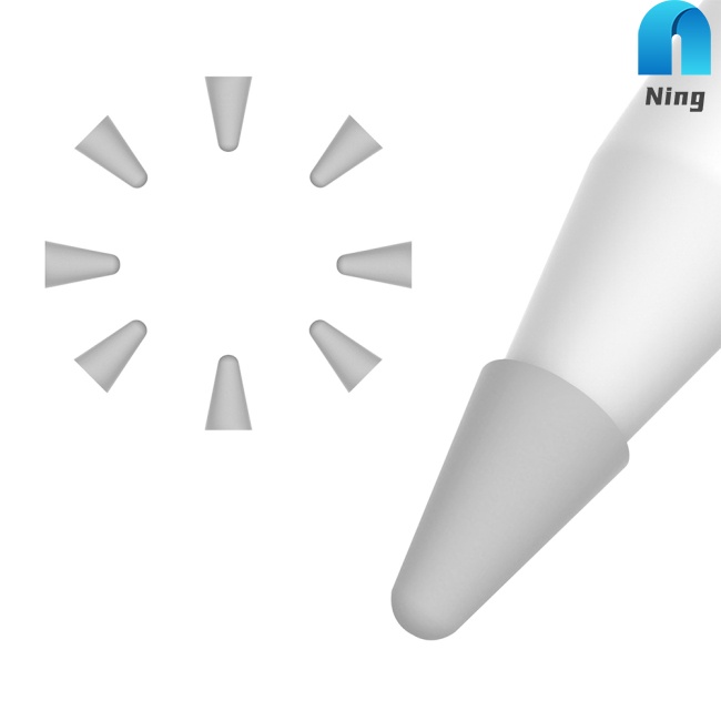 Set 8 Đầu Bọc Ngòi Bút Thay Thế Bằng Silicon Cho Ipad 1st And 2nd Generation Ipencil