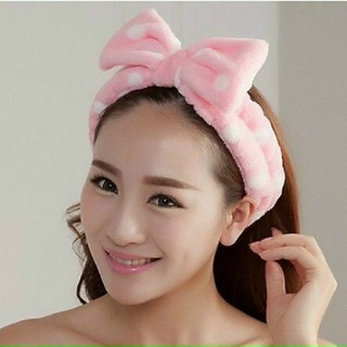 BĐ8 Băng Đô Make Up băng đô rửa mặt có nơ