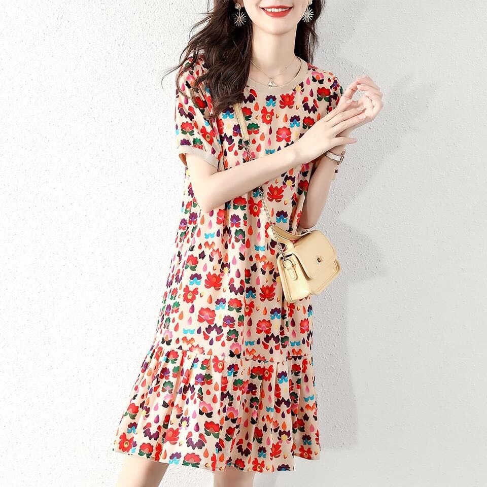 Đầm Suông Họa Tiết T.opshop