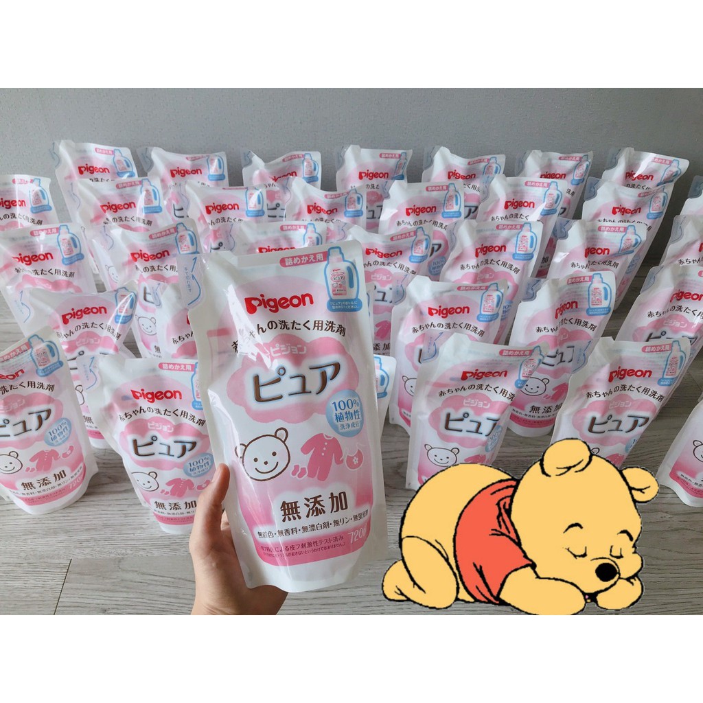 Nước giặt đồ cho bé Pigeon với 100% thành phần xà phòng gốc thực vật