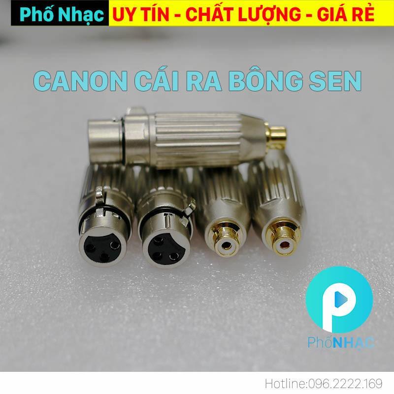 [Mã ELHACE giảm 4% đơn 300K] Jack chuyển Canon Cái ra Bông Sen (AV) | Jack chuyển Hoa Sen ra Canon Đực