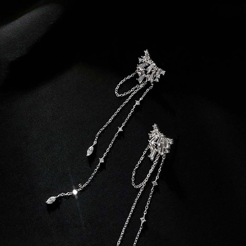 Khuyên Tai Dáng Dài Phong Cách Hàn Quốc Đơn Giản Sáng Tạo Cho Nữ