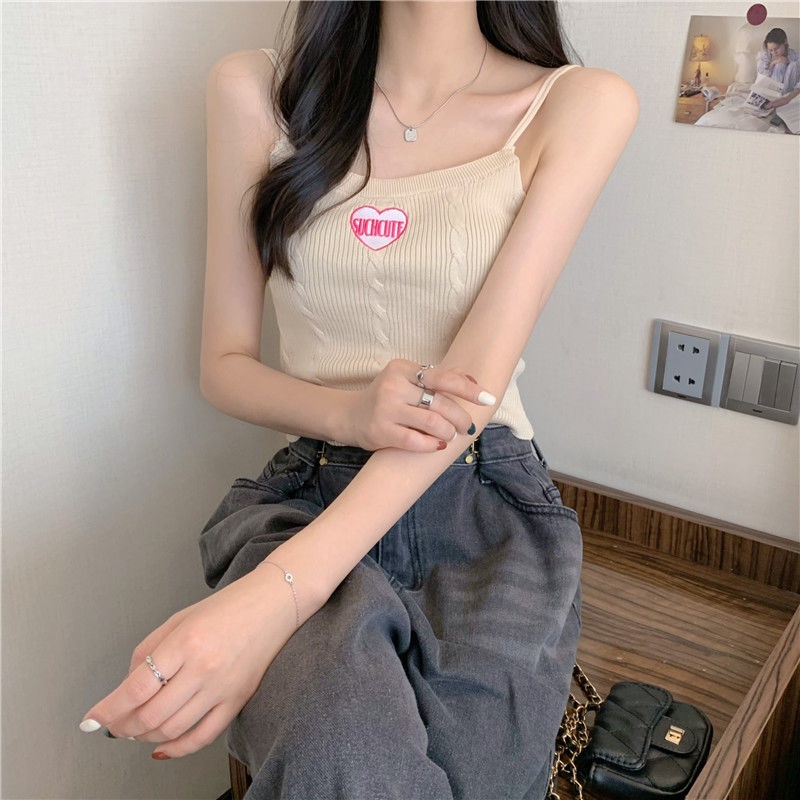 Áo Hai Dây Ngắn Thêu Họa Tiết Phong Cách Ngọt Ngào Quyến Rũ Cho Nữ  tao bao