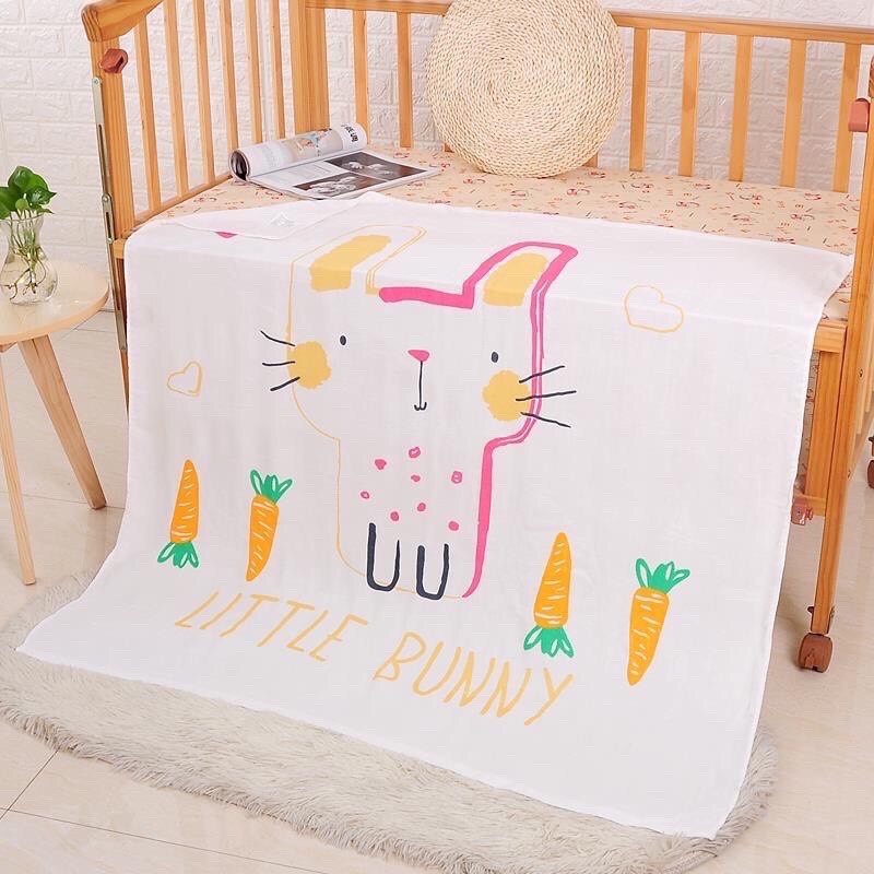 CHĂN LỤA ⚡️FREESHIP⚡️ Chăn Lụa Cotton Aden Siêu Mềm Mát (KT: 1m1x1m1)