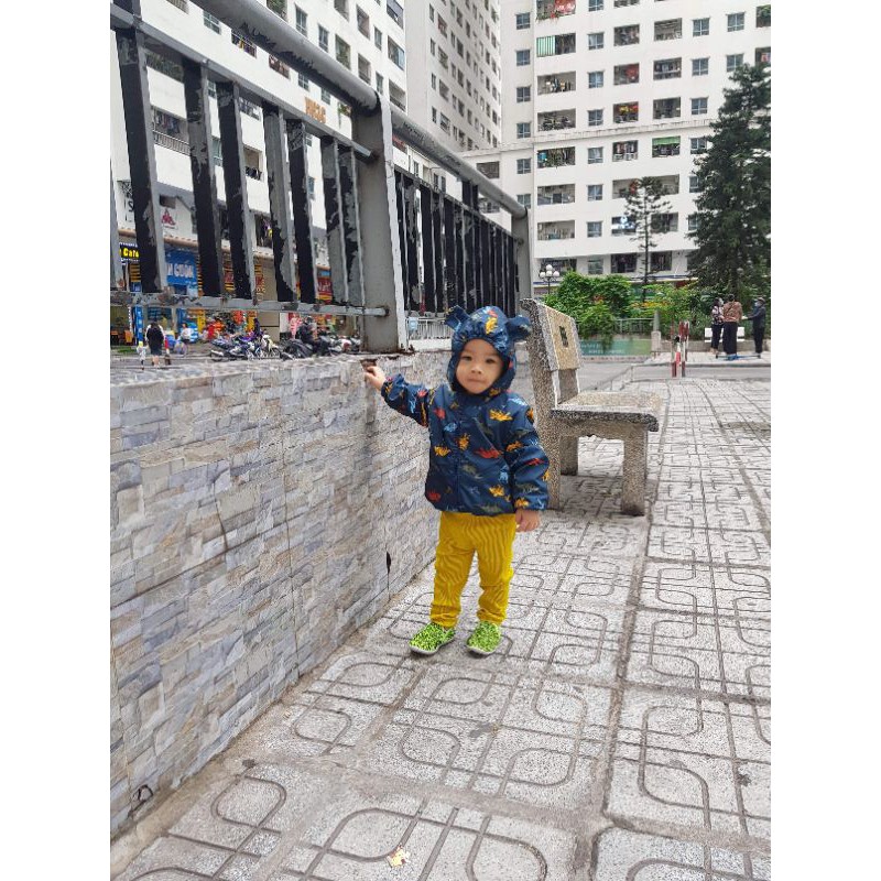 Áo khoác gió⚡FREESHIP⚡2 lớp lót nỉ/cotton cho bé 5-17kg