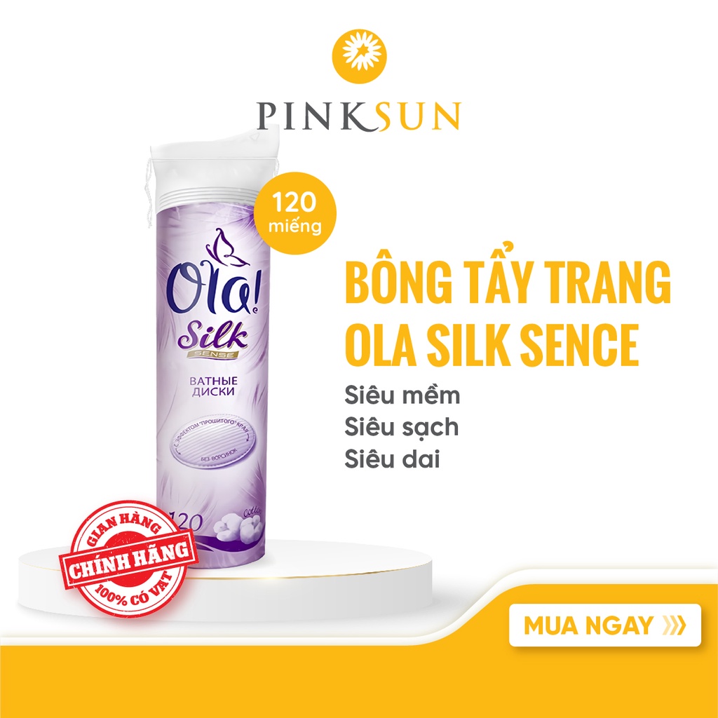 Bông Tẩy Trang Ola 100% Cotton 120 Miếng