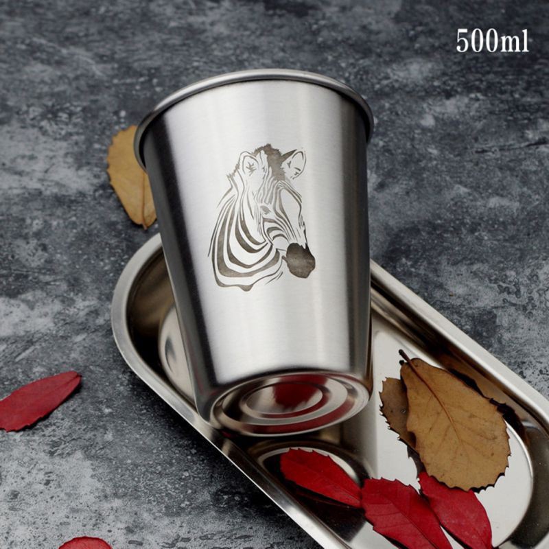 Ly uống nước bằng thép không gỉ kiểu dáng đơn giản 350ml