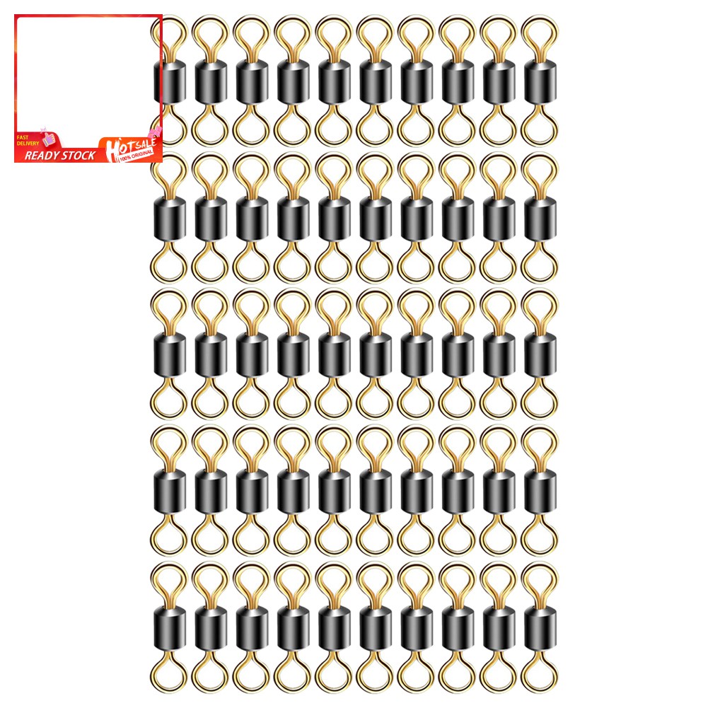 Set 50 Khuyên Nối Câu Cá Hình Số 8 Bằng Thép Không Gỉ