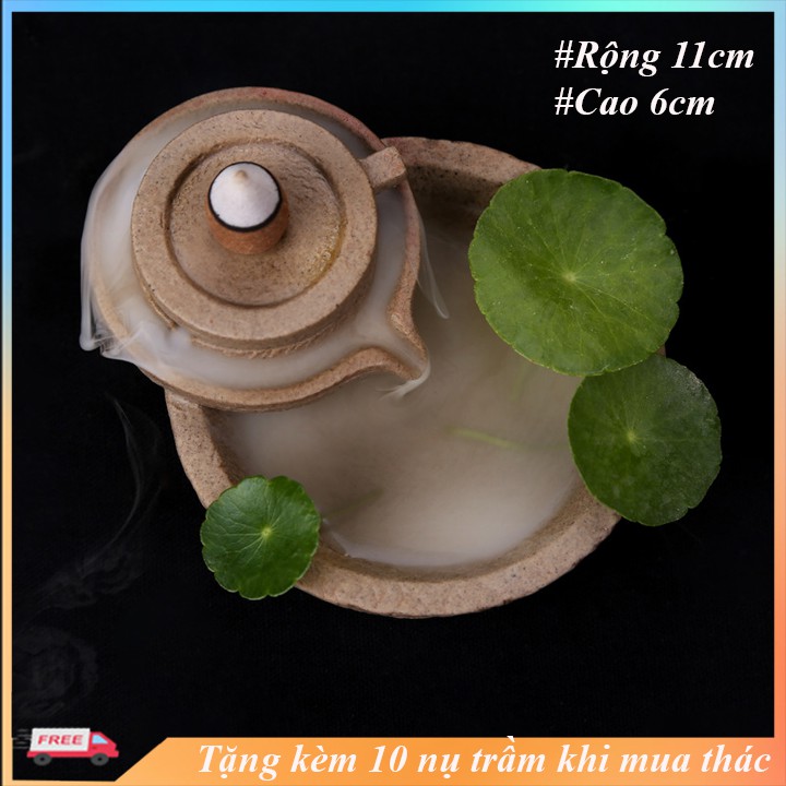 Thác khói trầm hương THÁC CỐI tặng 10 nụ trầm