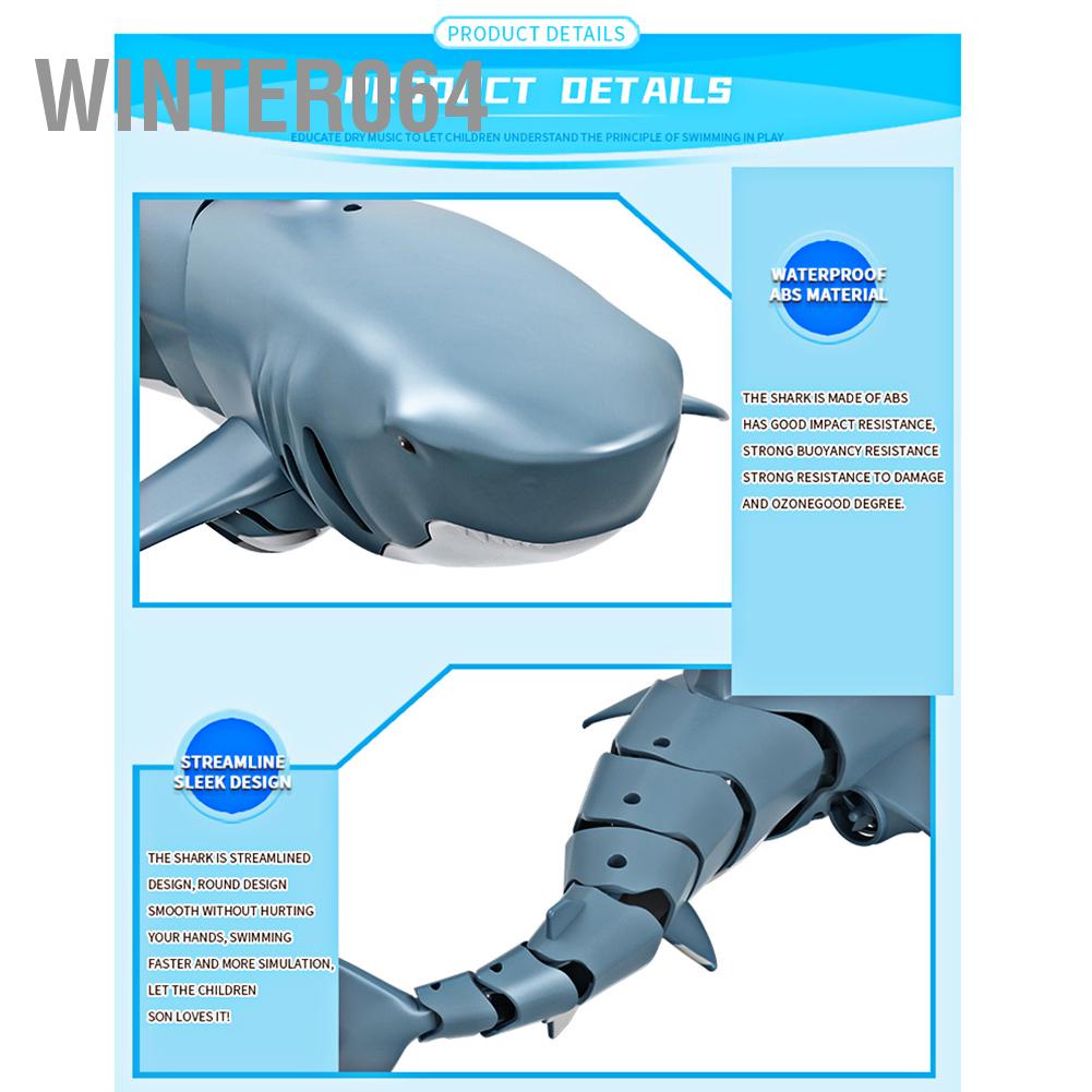 Điều khiển từ xa 2.4G Đồ chơi dưới nước mô phỏng thuyền cá cho hồ bơi trong phòng tắm Winter064