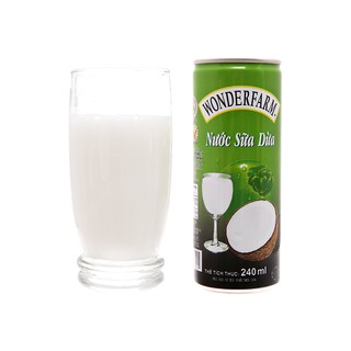 LỐC 6 LON NƯỚC SỮA DỪA CHAI 240ML