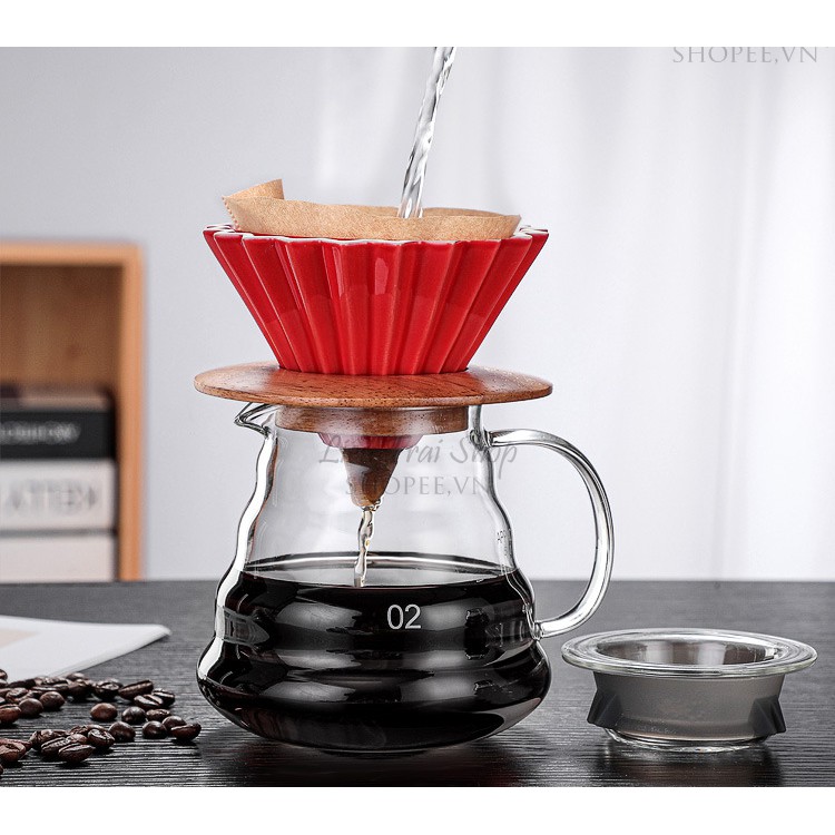 Giá cho phễu V60  và origami pha cà phê cafe giấy lọc