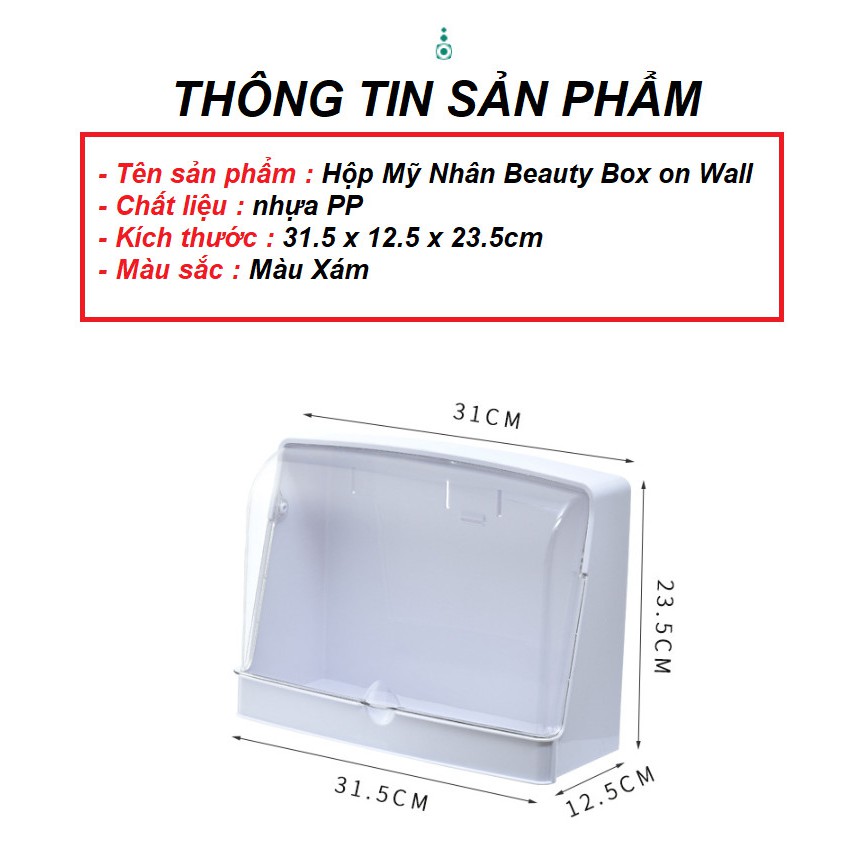 Tù Đựng Mỹ Phẩm Treo Tường hoặc Để Bàn Beauty Box on Wall